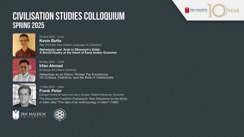 Department of Civilization Studies Three-part Colloquium Series